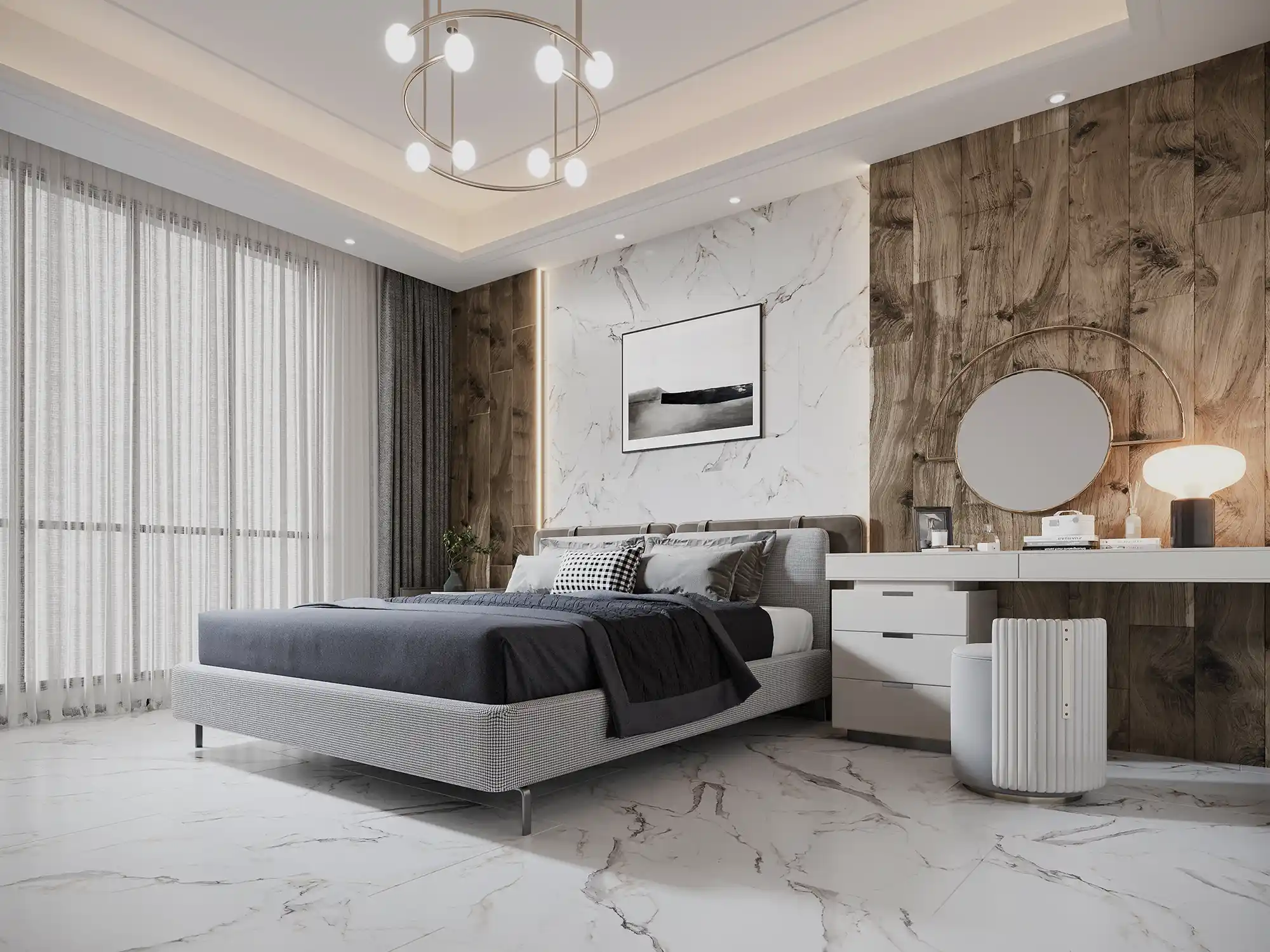 Revêtement chambre à coucher