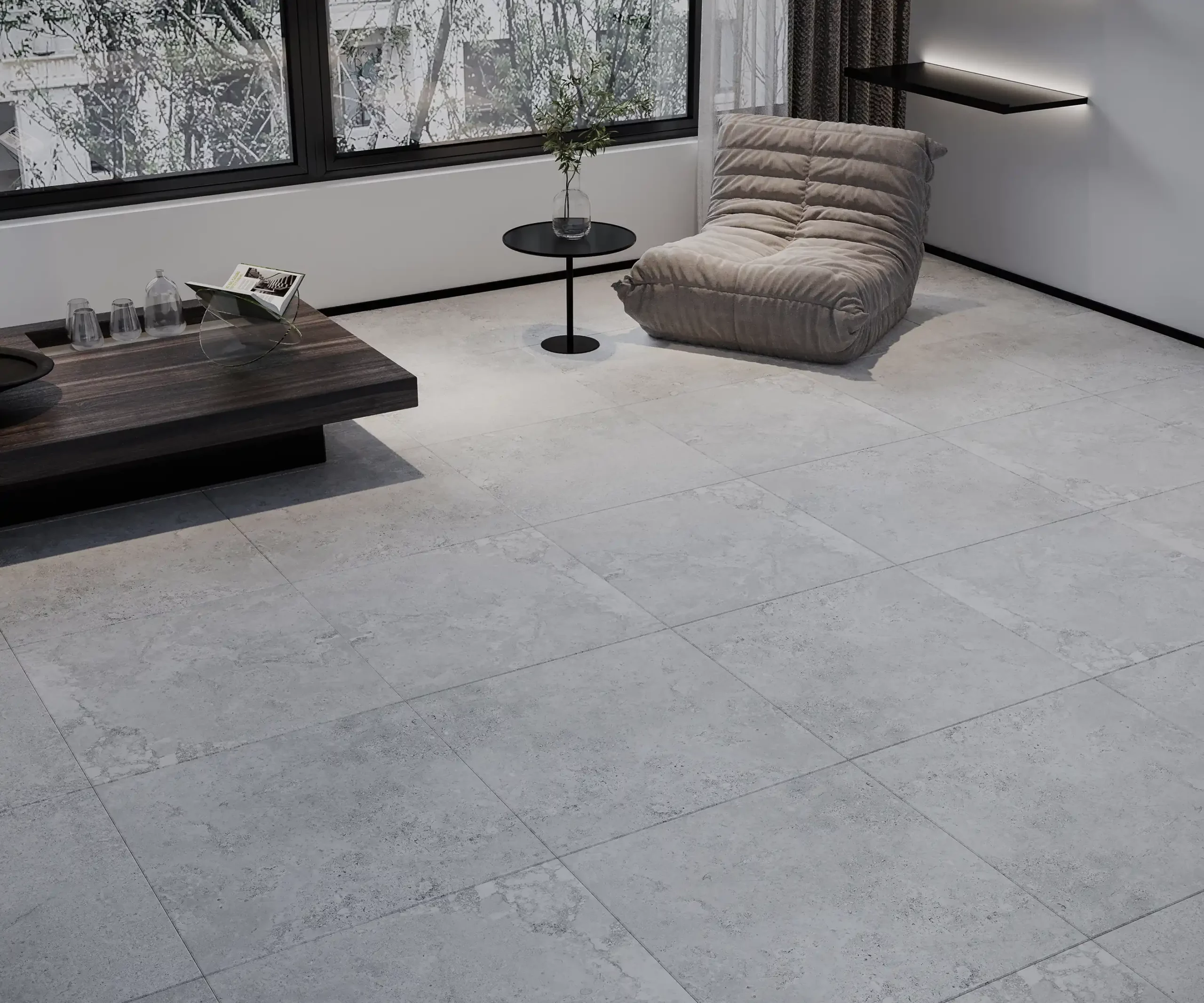 carrelage gris